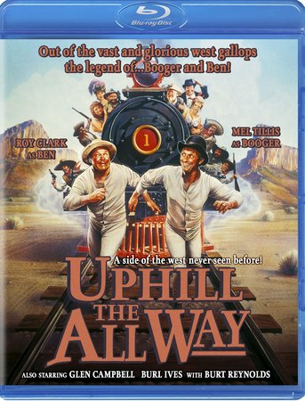 Uphill all the way, Roy Clark, Mel Tillis, Burl Ives, Glen Campbell, Trish Van Devere, Elaine Joyce, Jacque Lynn Colton, Frank Gorshin, Sheb Wooley, Burton Gilliam
