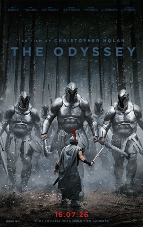 The Odyssey, Matt Damon, Tom Holland, Anne Hathaway, Lupita Nyong'o, Robert Pattinson, Zendaya, Charlize Theron, Jon Bernthal, Mia Goth, James Remar, John Leguizamo, Elliot Page, Nick E. Tarabay