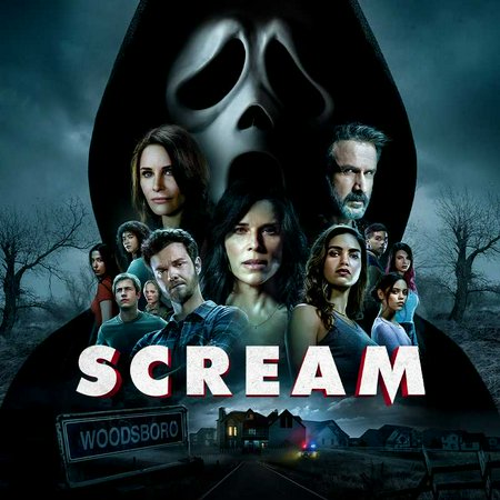 Scream 5, Neve Campbell,Courteney Cox,David Arquette,Marley Shelton,Melissa Barrera,Jenna Ortega,Dylan Minnette,Jack Quaid,Jasmin Savoy Brown,Sonia Ammar